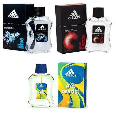 Adidas Combo - Ice Dive, Team Force and Get Ready EDT Perfume for Men (100 ml x 3) - GottaGo.in