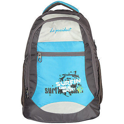 Surfing Blue Backpack / School Bag by President Bags - GottaGo.in
