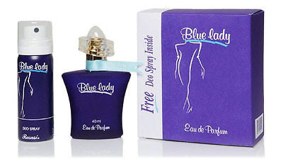 Rasasi Blue Lady EDP Perfume 40 ml + Deodorant 75 ml For Women - GottaGo.in