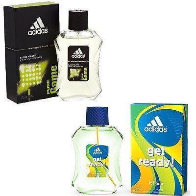 Adidas Combo - Pure Game and Get Ready EDT Perfume for Men (100 ml x 2) - GottaGo.in