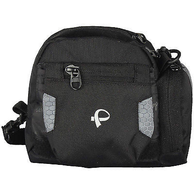 WP 04 Black Waist Pouch / Messenger Bag / Travel Accessory by President Bags - GottaGo.in