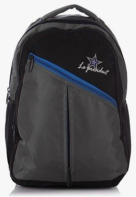 Starry Grey-Black Backpack / School Bag by President Bags - GottaGo.in