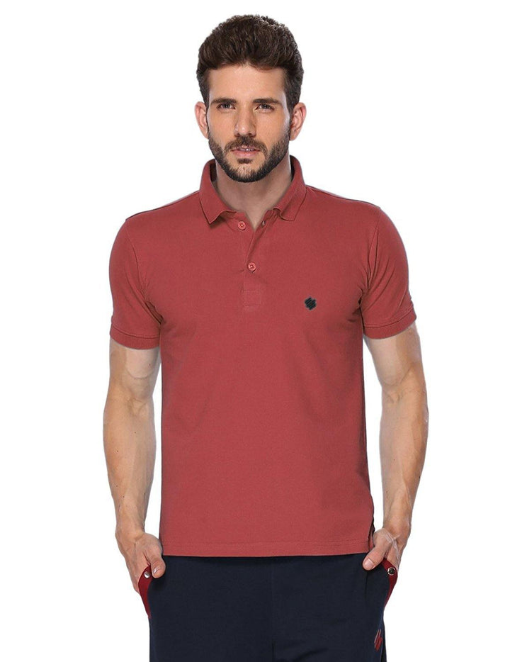 ONN Men's Cotton Polo T-Shirt in Solid Wine colour - GottaGo.in