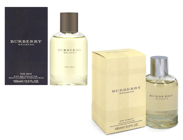 BURBERRY Weekend Perfume Combo for Men EDT & Women EDP (100ml + 100ml) - GottaGo.in