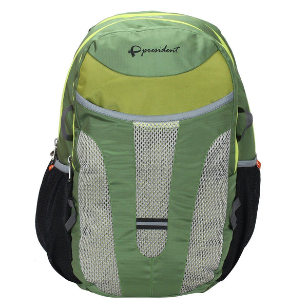 Curve Green Backpack / School Bag by President Bags - GottaGo.in