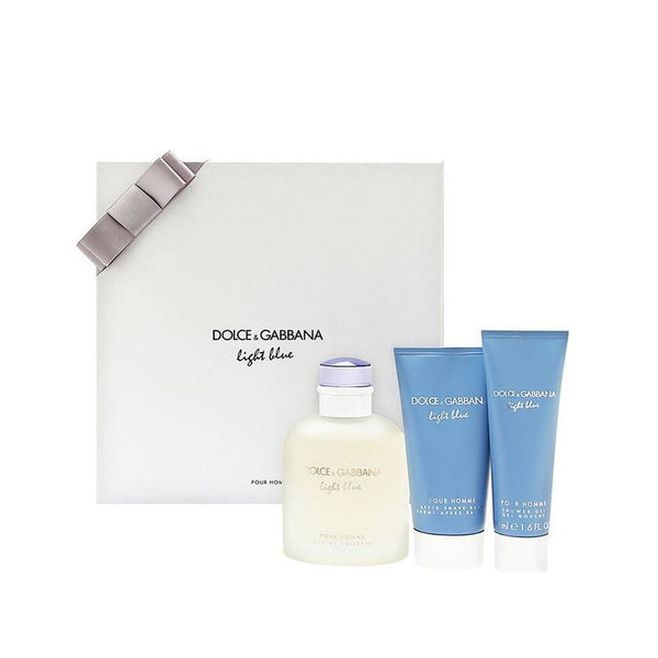 Dolce & Gabbana Light Blue Pour Homme 3 Pcs. Gift Set