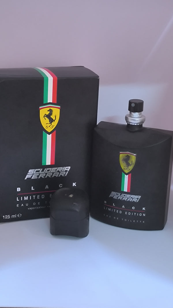 Unboxed Scuderia Ferrari Black Limited Edition EDT Perfume for Men 125 ml