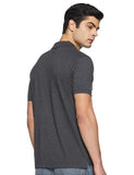 ONN Men's Cotton Polo T-Shirt in Solid Black Melange colour - GottaGo.in
