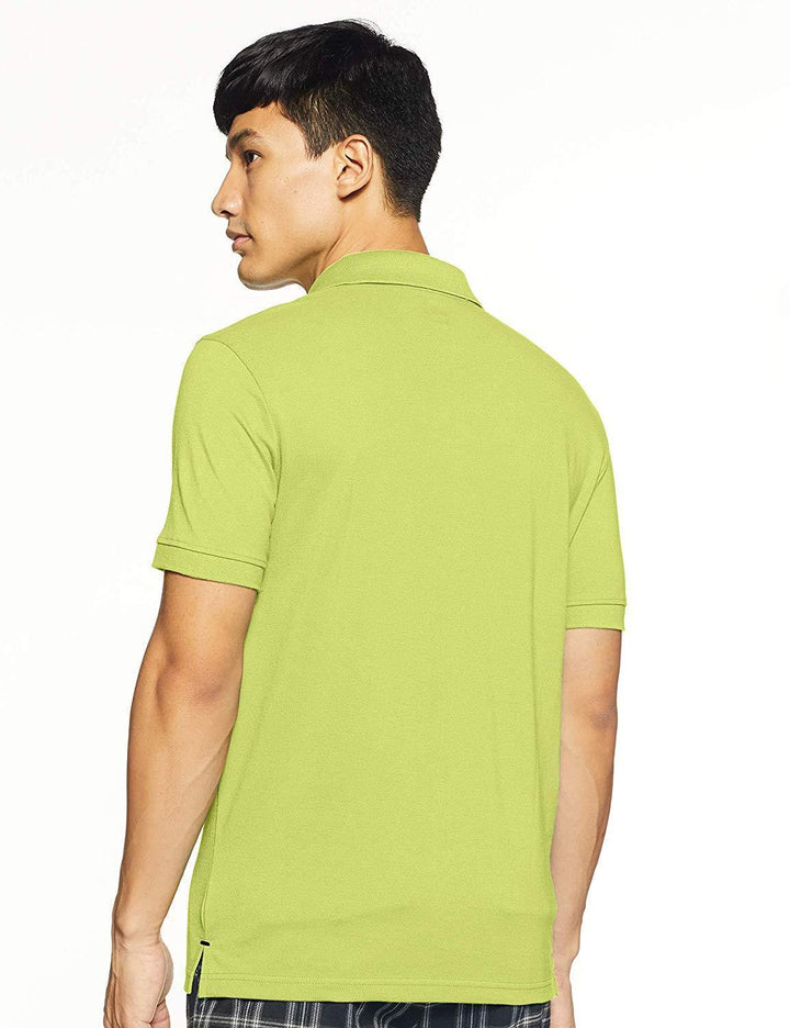 ONN Men's Cotton Polo T-Shirt in Solid Fluorescent Green colour - GottaGo.in