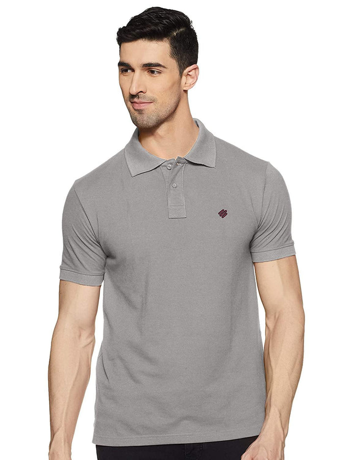 ONN Men's Cotton Polo T-Shirt (Pack of 2) in Solid Bright Blue-Grey Mellange colours - GottaGo.in