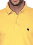 ONN Men's Cotton Polo T-Shirt in Solid Lemon colour - GottaGo.in