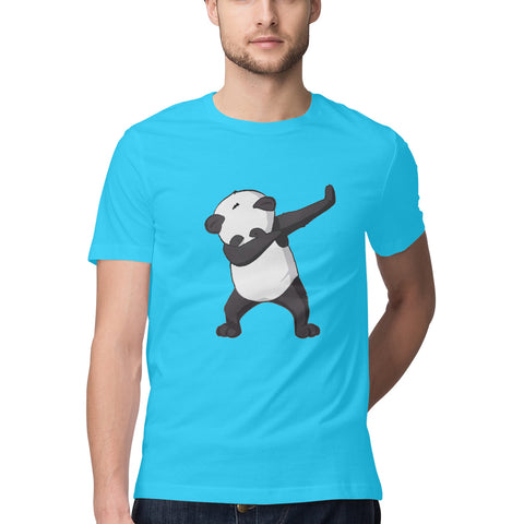 Pandab round neck half sleeves t-shirt for men - GottaGo.in